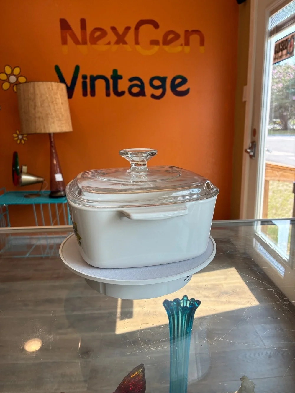 Corning Ware Summer Blush 1.5 Liter Casserole Dish with Lid Vintage